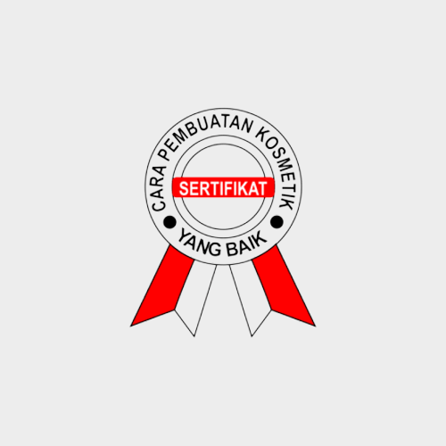 CPKB certified cosmetic factory logo — Cara Pembuatan Kosmetik yang Baik Indonesia good manufacturing practices badge